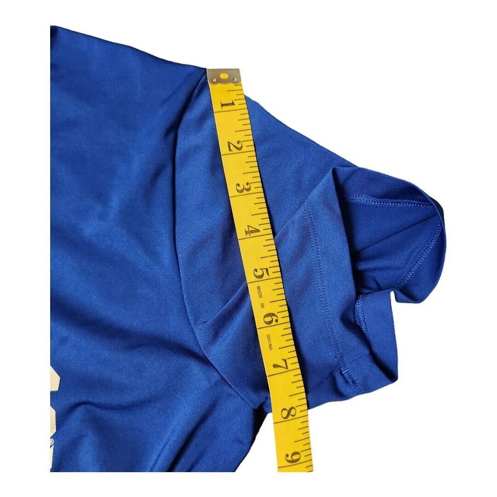 NWOT Kansas Jayhawks Tee Woman Medium Adidas College Performance Training Blue - Picture 8 of 10